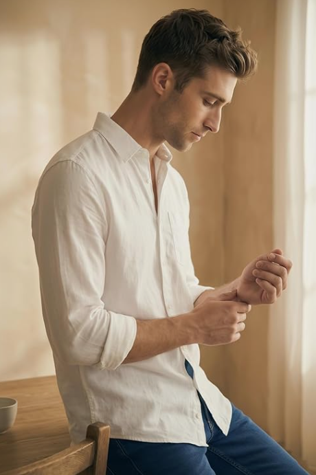 Louis Philippe Over-Dyed Casual