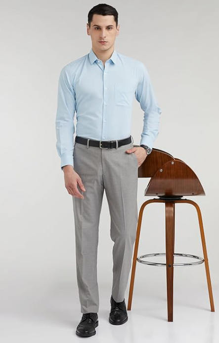 Peter England Men's Everyday Regular Fit Solid Shirt