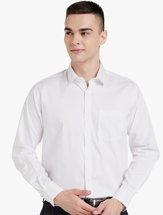 Amazon Brand - Symbol Men's Solid Cotton Formal Shirt